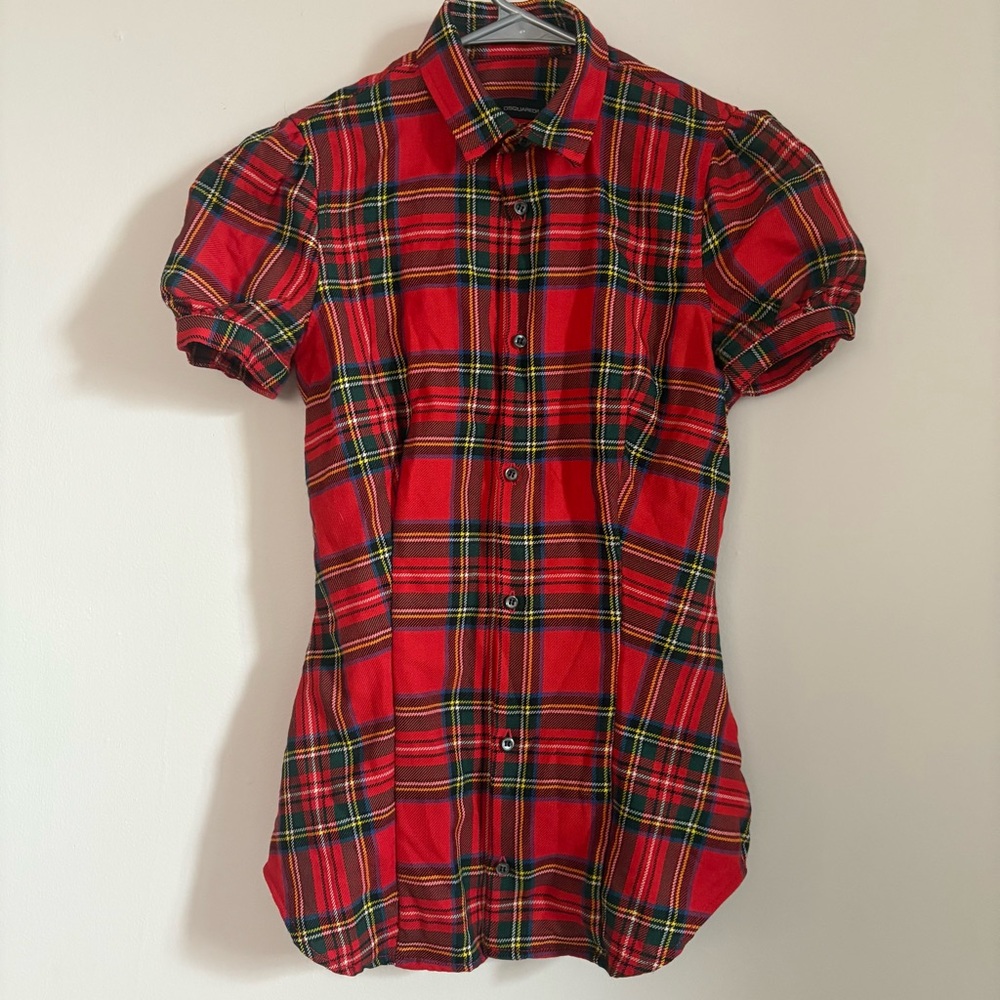 DSQUARED2 Plaid Button Up
